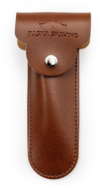 Klasik Tıraş Aleti Kılıfı, Kahverengi, Sentetik