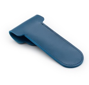 Klasik Tıraş Aleti Kılıfı, Mavi, Sentetik - Thumbnail