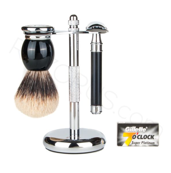Klasik Tıraş Seti, Siyah