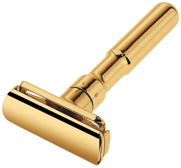 Merkur Futur 702 Adjustable Double Edge Safety Razor, Gold Plated