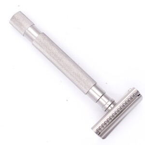 Parker 55SL-SC Semi-Slant Safety Razor, Satin Chrome - Thumbnail