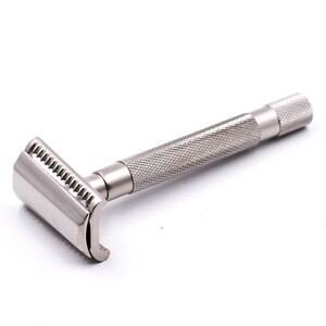 Parker 55SL-SC Semi-Slant Safety Razor, Satin Chrome - Thumbnail