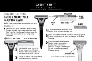 Parker Adjustable Injector Razor - Thumbnail