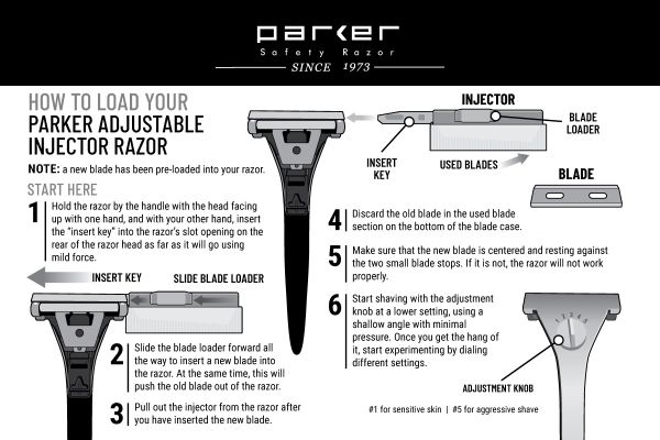 Parker Adjustable Injector Razor