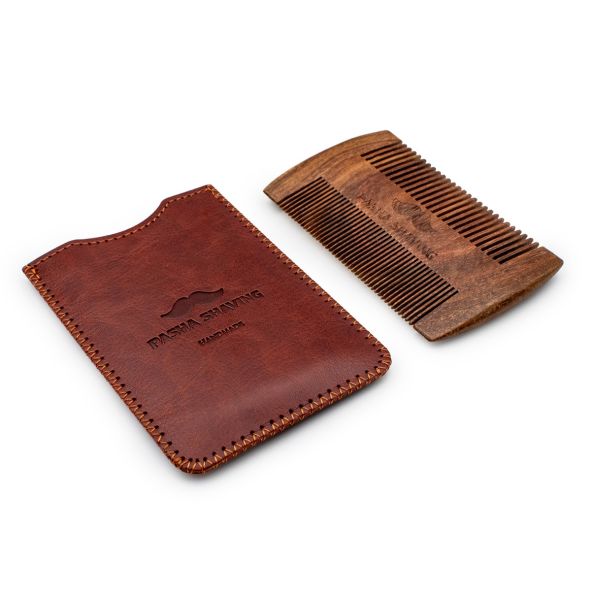 Pasha Shaving Beard Comb, Sandalwood