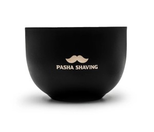 Pasha Shaving Stainless Steel Shaving Bowl, Black - Thumbnail