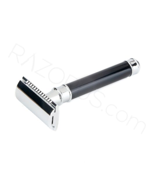 Pearl Shaving A-141 Closed Comb Safety Razor, Black