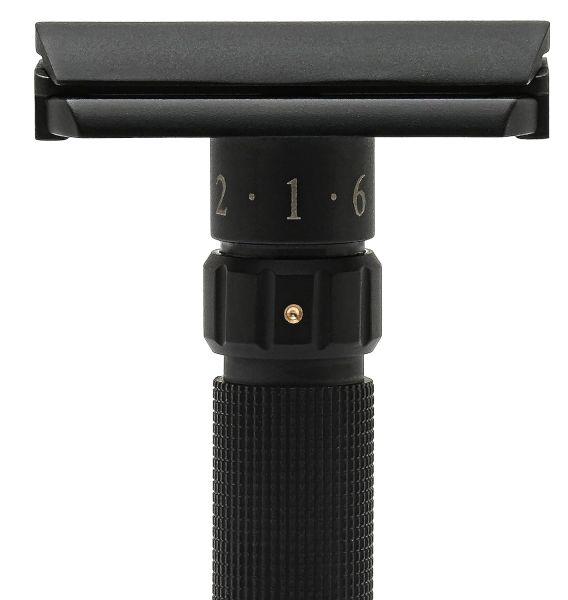 Pearl Shaving Flexi Adjustable Safety Razor, Black Edition