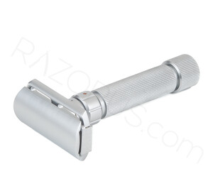 Pearl Shaving Flexi Adjustable Safety Razor, Chrome - Thumbnail