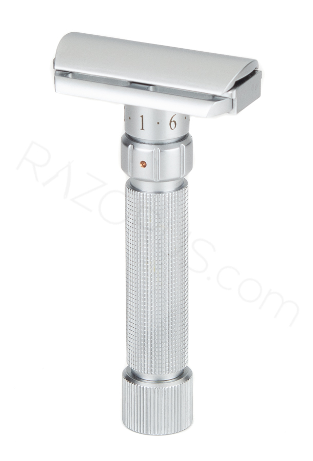 Pearl Shaving Flexi Adjustable Safety Razor, Chrome