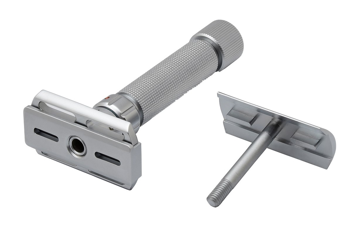 Pearl Shaving Flexi Adjustable Safety Razor, Chrome