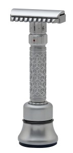 Pearl Shaving Flexi Adjustable Safety Razor, Open Comb, Chrome - Thumbnail