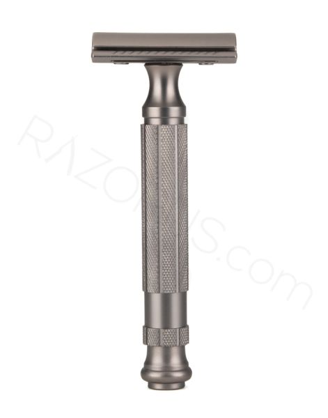 Pearl Shaving L-55 Closed Comb Safety Razor, Graphite