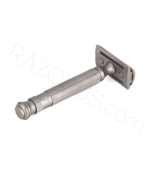 Pearl Shaving L-55 Closed Comb Safety Razor, Graphite