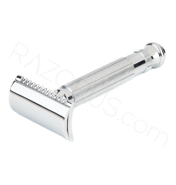 Pearl Shaving L-55 Open Comb Safety Razor, Chrome