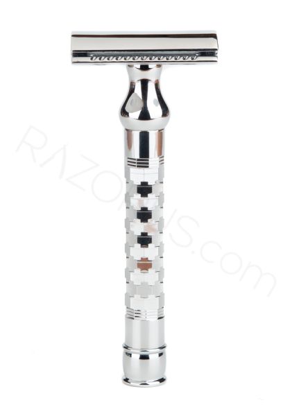 Pearl Shaving SHD-24 Closed Comb Safety Razor, Chrome