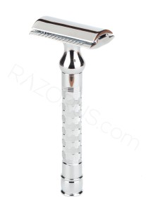 Pearl Shaving SHD-24 Closed Comb Safety Razor, Chrome - Thumbnail