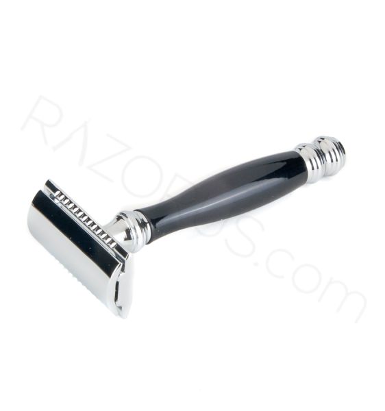 Pearl Shaving SHD-33 Closed Comb Safety Razor, Black