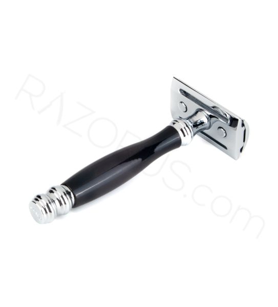 Pearl Shaving SHD-33 Closed Comb Safety Razor, Black