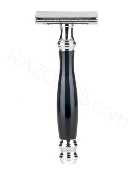 Pearl Shaving SHD-33 Closed Comb Safety Razor, Black