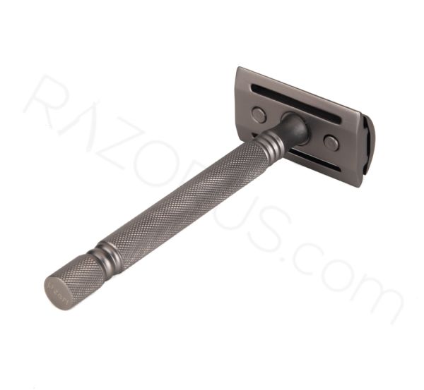 Pearl Shaving SS-01 Closed Comb Safety Razor, Graphite