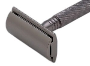 Pearl Shaving SS-01 Closed Comb Safety Razor, Graphite - Thumbnail