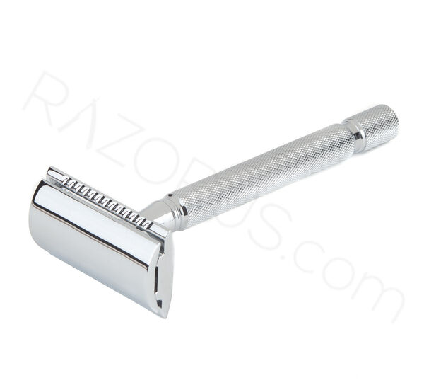 Pearl Shaving SS-04 Closed Comb Safety Razor, Chrome