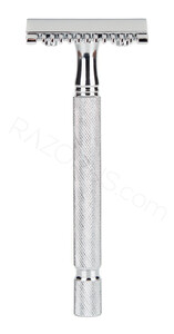 Pearl Shaving SS-04 Open Comb Safety Razor, Chrome - Thumbnail