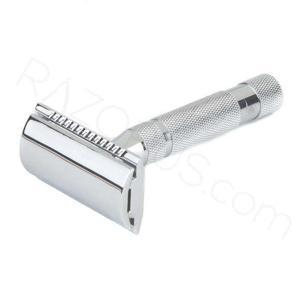 Pearl Shaving SSH-05 Closed Comb Safety Razor, Chrome