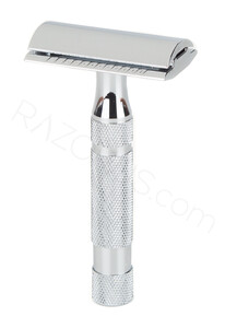 Pearl Shaving SSH-05 Closed Comb Safety Razor, Chrome - Thumbnail