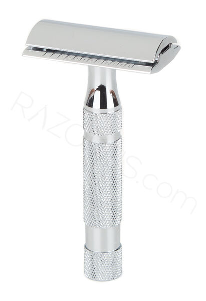 Pearl Shaving SSH-05 Closed Comb Safety Razor, Chrome