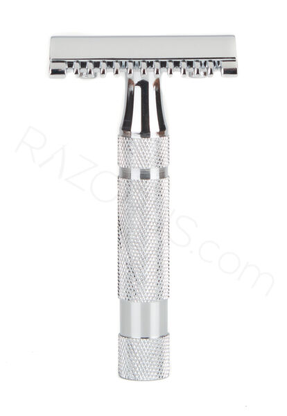 Pearl Shaving SSH-05 Open Comb Safety Razor, Chrome