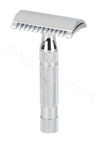 Pearl Shaving SSH-05 Open Comb Safety Razor, Chrome