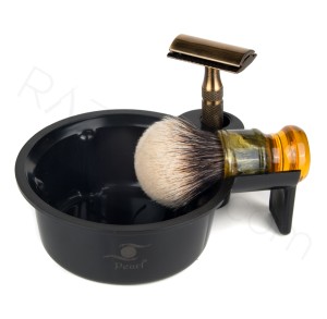 Pearl Traditional Shaving Bowl, Black - Thumbnail