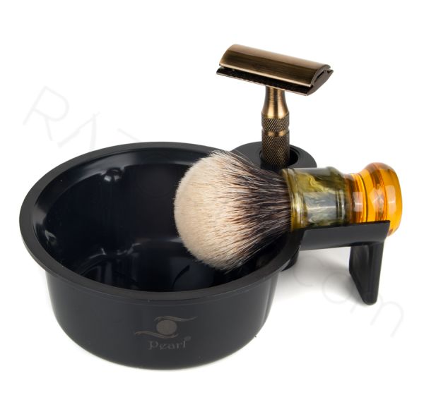 Pearl Traditional Shaving Bowl, Black