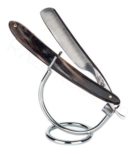 Pierre Mothe Straight Razor, Horn - Thumbnail