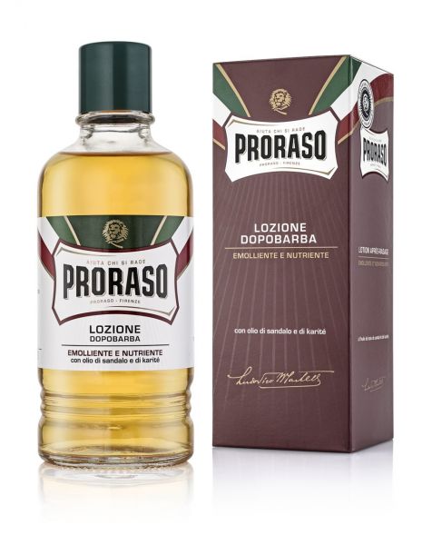 Proraso Aftershave Lotion with Sandalwood & Shea Butter, 400ml