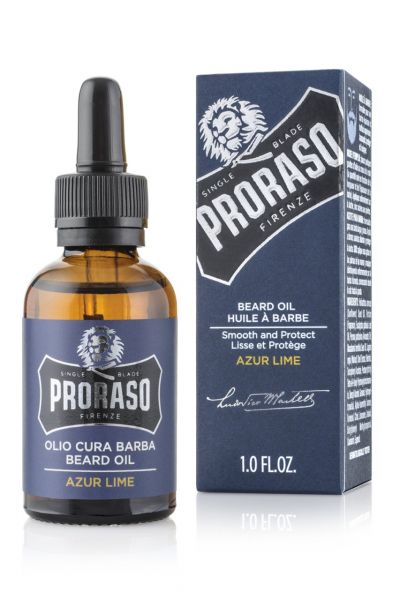 Proraso Beard Oil, Azur & Lime 30ml