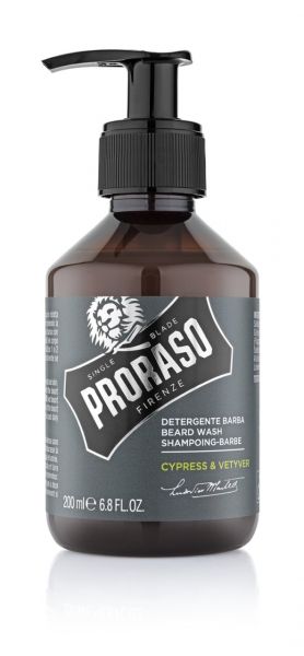 Proraso Beard Shampoo, Cypress & Vetyver 200ml