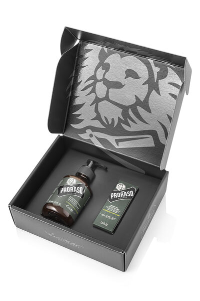 Proraso Duo Gift Pack, Cypress & Vetyver, Beard Wash & Oil