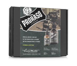 Proraso Duo Gift Pack, Cypress & Vetyver, Beard Wash & Oil - Thumbnail