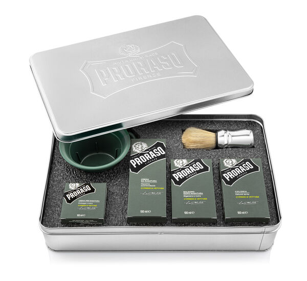 Proraso Metal Kutu Tıraş Seti - Cypress & Vetyver - 1