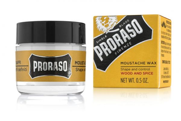 Proraso Moustache Wax, Wood & Spice 15ml