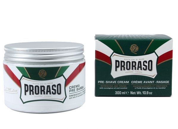 Proraso Pre-Shave Cream Refreshing Eucalyptus Oil & Menthol, 300ml