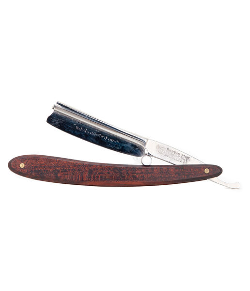 Rameau Frameback Straight Razor, Snakewood