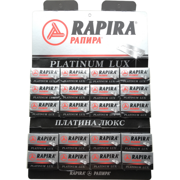 Rapira Platinum Lux Razor Blades, 100pcs