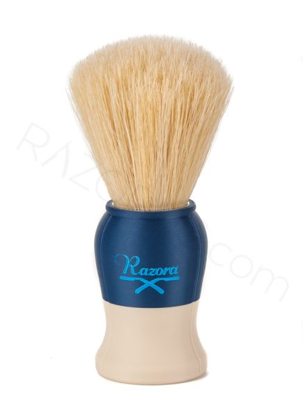 Razora Sentetik & Domuz Karma Kıllı Tıraş Fırçası, Mavi