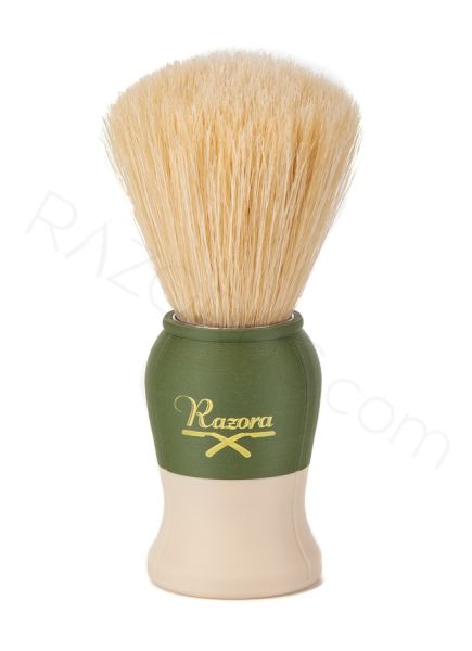 Razora Synthetic & Boar Shaving Brush, Green