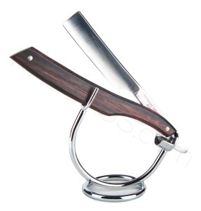 Rheinische Cutlery Co. Straight Razor, Ebony Wood - Thumbnail