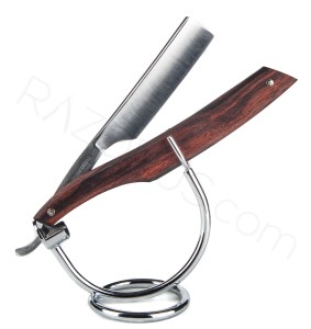 Rheinische Cutlery Co. Straight Razor, Ebony Wood - Thumbnail